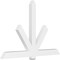 Ekena Millwork Kennewick Architectural Grade PVC Gable Bracket, 84"W x 56"H x 4"D x 6"F, 16/12 Pitch GBP084X56X0406KEN00 - alternate 1